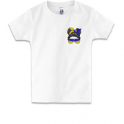 Дитяча футболка Українська дівчина міні (Вишивка)