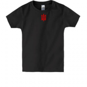 Детская футболка с Тризубом ОУН (мини) (Вышивка)