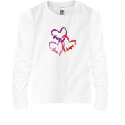 Детская футболка с длинным рукавом Вера, Надежда, Любовь (Вышивка)