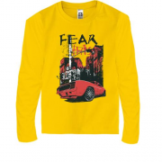 Детская футболка с длинным рукавом c машиной и надписью "Fear this"