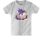 Детская футболка с лавандовым пироженым
