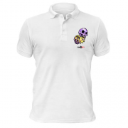 Чоловіча футболка-поло STANDOFF 2 Фиолетовый череп