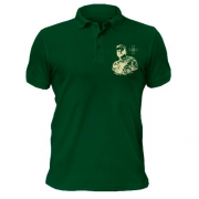 Чоловіча футболка-поло з Валерієм Залужним (силует)