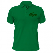 Чоловіча футболка-поло со стилизованным лого "Lacoste"