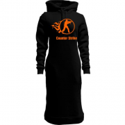 Жіноча толстовка-плаття Counter Strike зі стилізованим вогнем