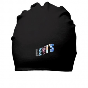 Бавовняна шапка з розмальованим логотипом Levis