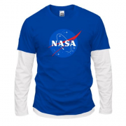 Комбинированный лонгслив NASA