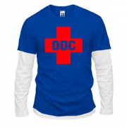 Лонгслів Комбі з червоним хрестом "DOC"