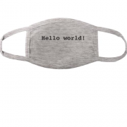 Тканинна маска для обличчя Hello World!