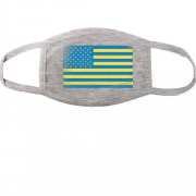 Тканинна маска для обличчя "Український прапор США"