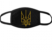 Тканинна маска для обличчя з Гербом України "Пульс"