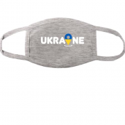 Тканинна маска для обличчя з принтом "Локація Україна"