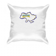 Подушка Ukraine с картой (Вышивка)