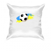 Подушка "Футбольный мяч на флаге"