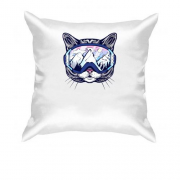 Подушка "Кот в лижной маске"