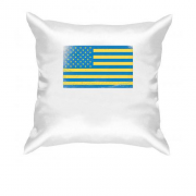 Подушка "Украинский флаг США"