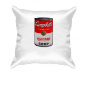Подушка с Campbell's soup