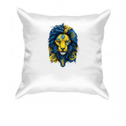 Подушка с Желто-синим львом