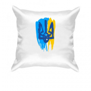 Подушка с гербом Украины (стилизованный под краску) 3