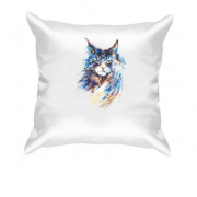 Подушка з котом (стилізований арт)