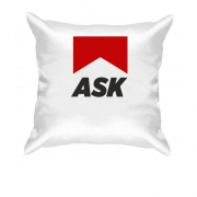 Подушка з написом "ASK"