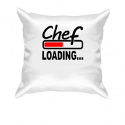 Подушка с надписью "chef " шеф-повар