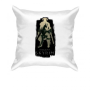 Подушка с постером Довакин с драконом - Skyrim