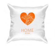 Подушка з серцем "Home Крим"