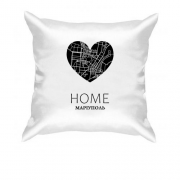 Подушка с сердцем "Home Мариуполь"