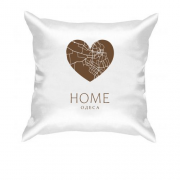 Подушка с сердцем "Home Одесса"