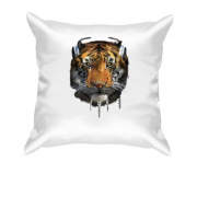 Подушка с тигром в наушниках